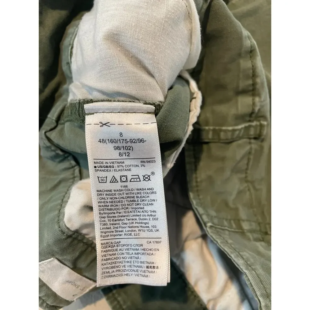Gap Size 8 Olive Green Chino Shorts 5” Inseam